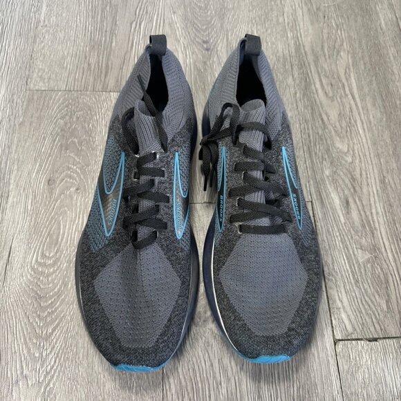 Men’s SAMPLE Brooks Levitate  5 Knit Gray  Blue  Running Shoes Size 9 Stealthfit main image 8